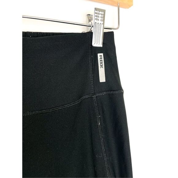 RBX Black Mesh Cross Strap Design 7/8 Leggings - Picture 2 of 10